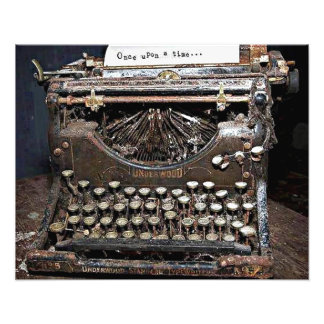 Foto Underwood, velha máquina a escrever