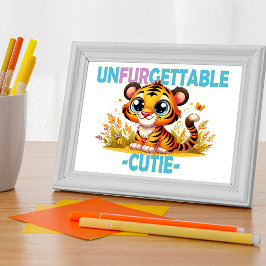 Foto Unfurgettable Cutie, trocadilho. Cartoon Baby Tige