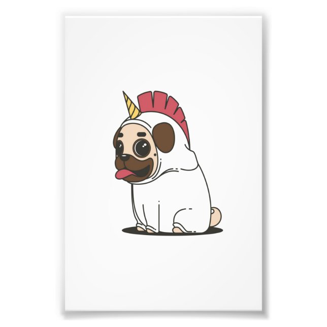 Foto Unicorn Puppy | Presente de Sobrecarga de Cães Cac (Frente)