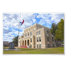 Upshur County Courthouthouse, Gilmer, Poster do Te