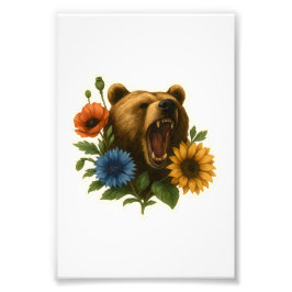 Foto Urso com Flores