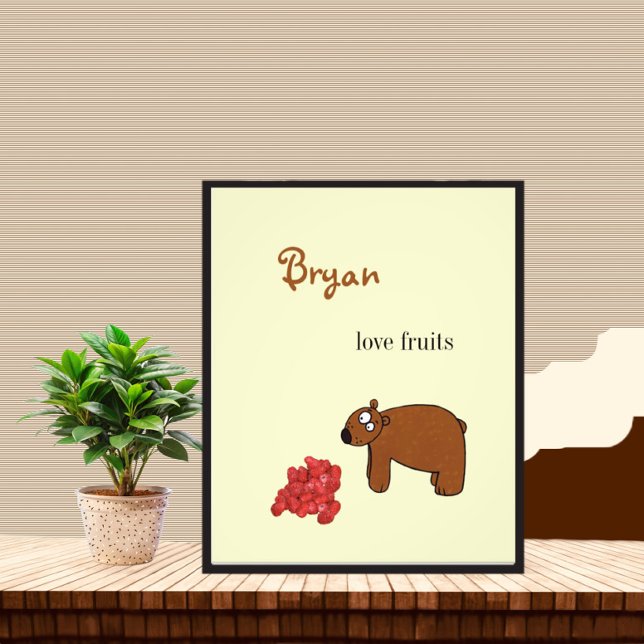 Foto Urso e framboesa (Criador carregado)