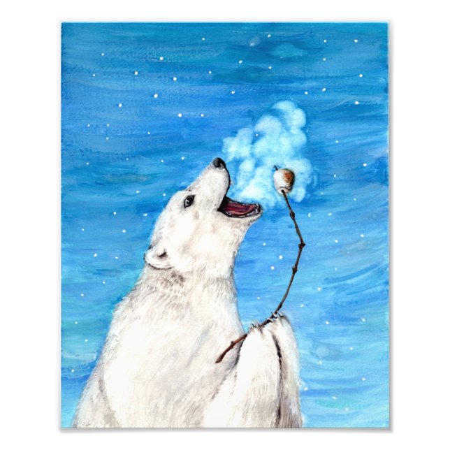 Foto Urso Polar com Marshmallow Torrado (Frente)
