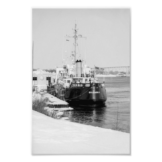 Foto USCG cortador Bramble em Port Huron Michigan (Frente)
