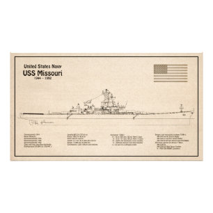 Foto USS Missouri - Entregar Planos de Esquema SD