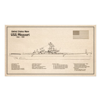 Foto USS Missouri - Entregar Planos de Esquema SD