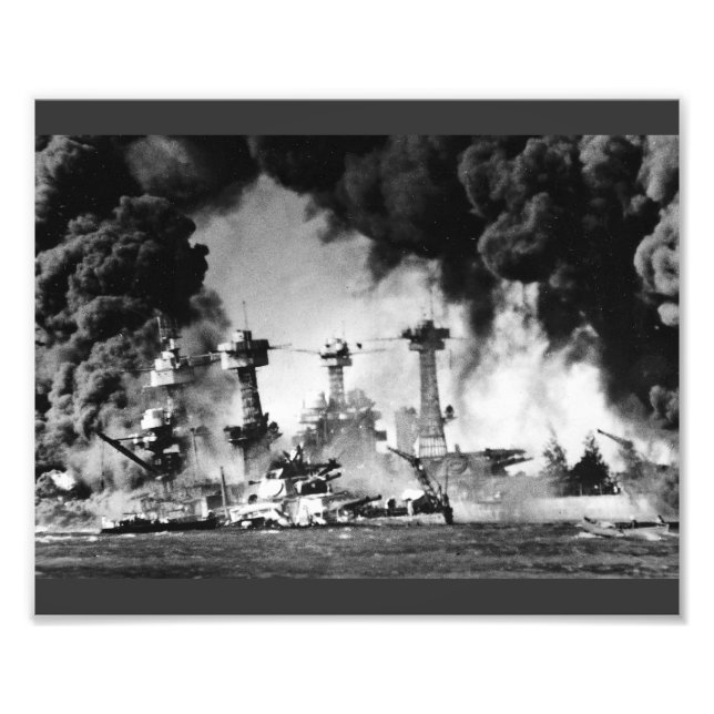 Foto USS West Virginia em Pearl Harbor (Frente)