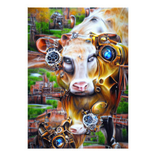 Foto Vaca cibernética Steampunk