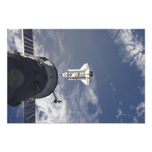 Foto Vaivém espacial Atlantis e uma nave espacial do