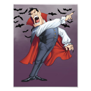 Foto Vampiro engraçado dos desenhos animados com os
