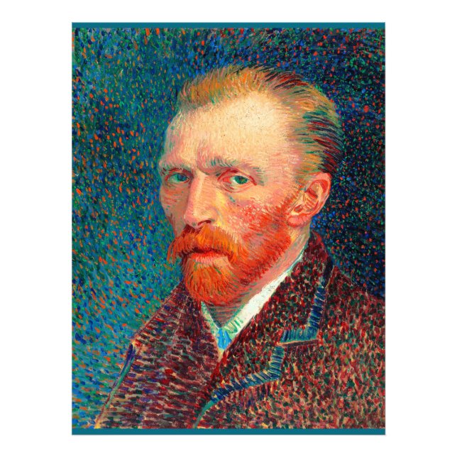Foto Van Gogh - Autorretrato, 1887, Vincent van Gogh, (Frente)