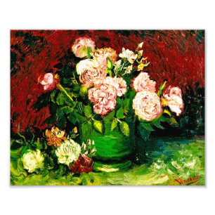 Foto Van Gogh Bowl com Peonies e Rosas