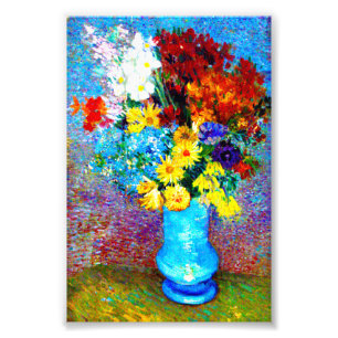 Foto Van Gogh Flores num Vaso Azul