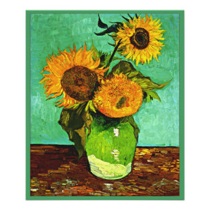 Foto Van Gogh - Girassóis, Três,