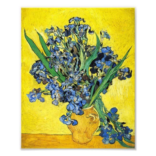 Foto Van Gogh Irises Impressão (Frente)