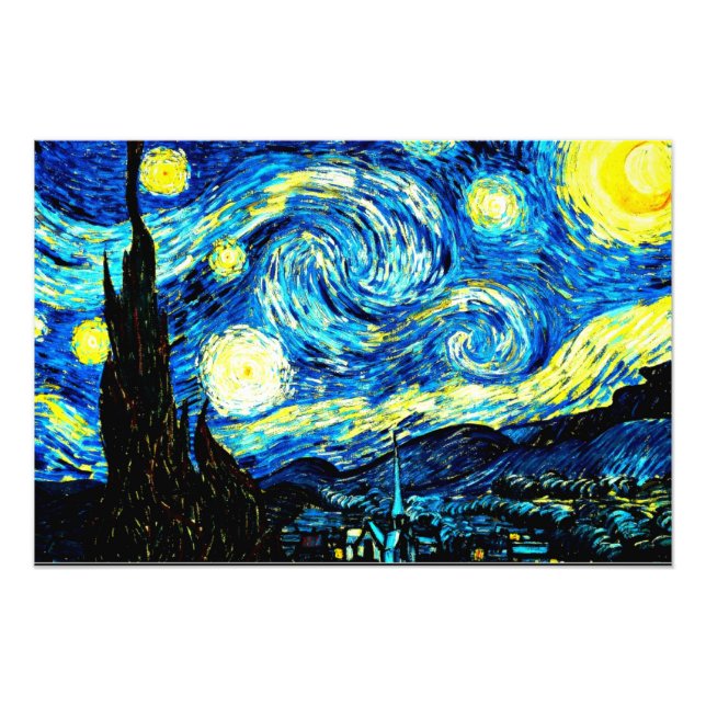 Foto Van Gogh - Noite Estrelada (Frente)