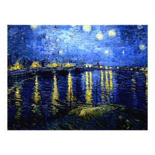 Foto Van Gogh - Noite Estrelada sobre a Poster do Rhone