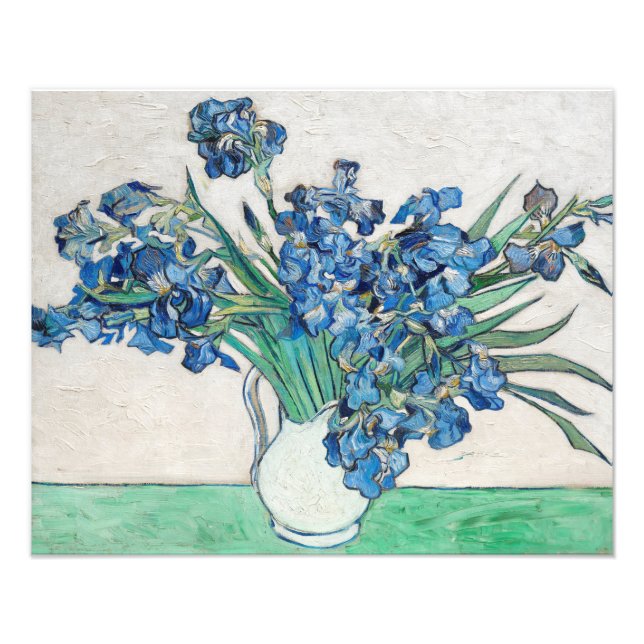 Foto Van Gogh Painting of Irises from (1890) (Frente)