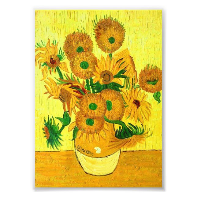 Foto Van Gogh Sunflower (Frente)