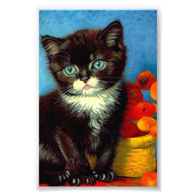 Foto Van Gogh Tuxedo Cat (Frente)