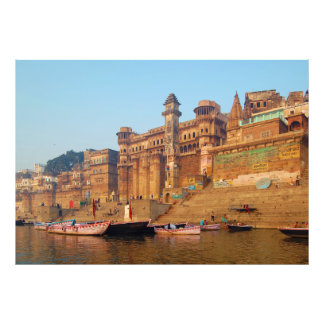 Foto Varanasi Índia, Vista Do Rio Ganga
