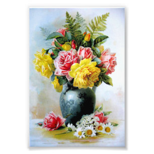 Foto Vaso do vintage dos rosas