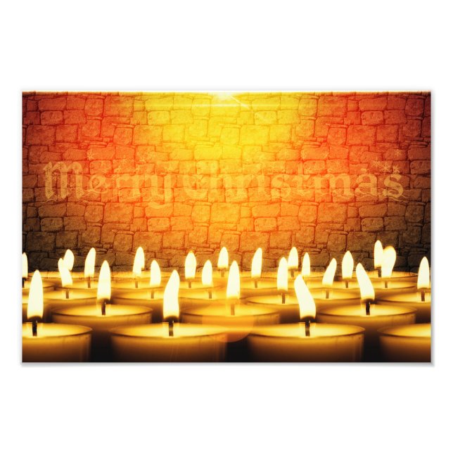 Foto Velas queimadas - Feliz Natal (Frente)