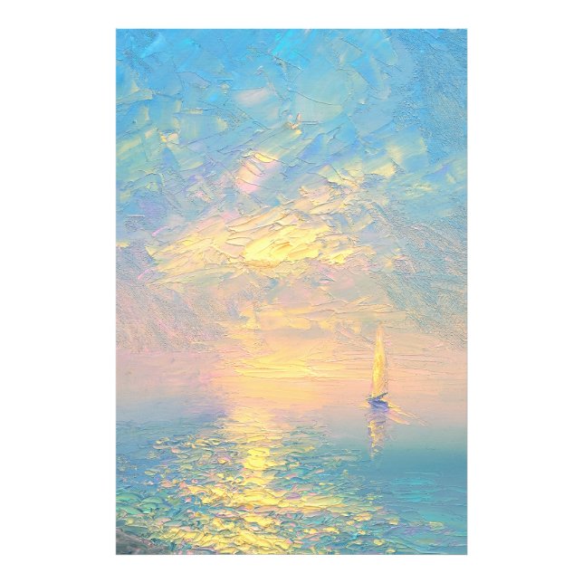 Foto Velho de Vela ao Pôr do Sol (Frente)