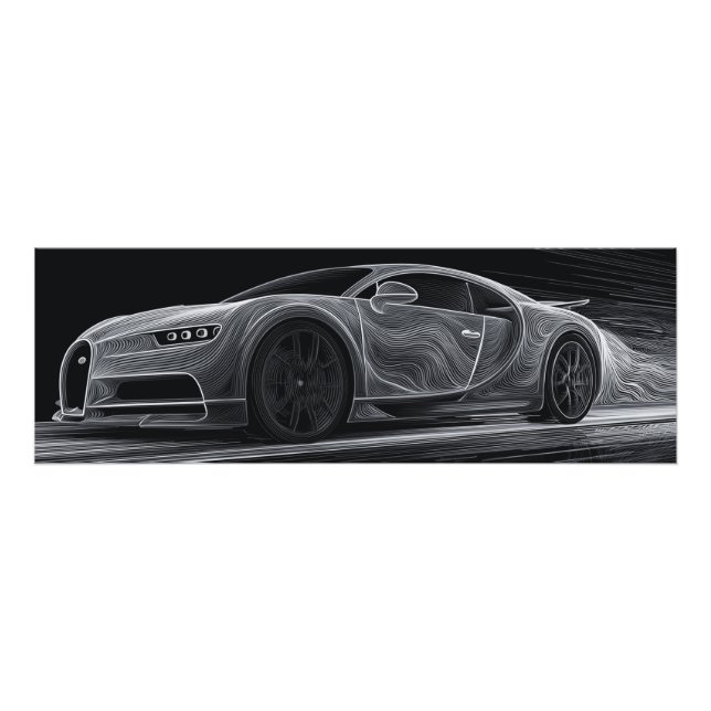 Foto Velocidade Monocromática | Arte Automobilística (9 (Frente)