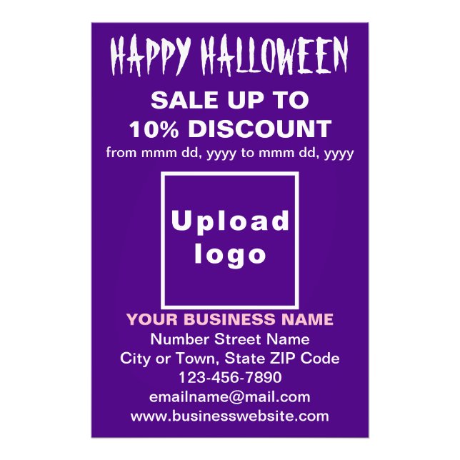 Foto Venda de Halloween de Negócios em Papel Fotográfic (Frente)
