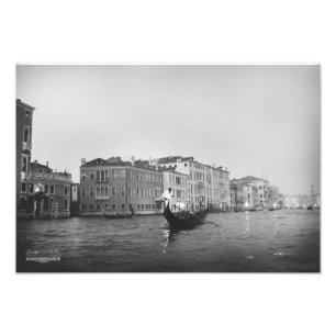 Foto Veneza em preto e branco