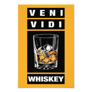 Foto Veni Vidi Whiskey   Citação Engraçada Para Amantes