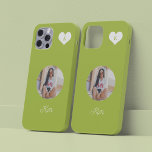 Foto verde de tendências e nome personalizado mode<br><div class="desc">Adicione seu monograma fotográfico e nomeie capas de iphone verde personalizada. Um presente perfeito para uma garota no aniversário,  16 anos,  Quinceanera,  Natal,  Dia de os namorados,  formatura ou qualquer outra ocasião.</div>