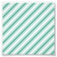 Verde Menta Branco Fleur De Lis Pastel Delicado