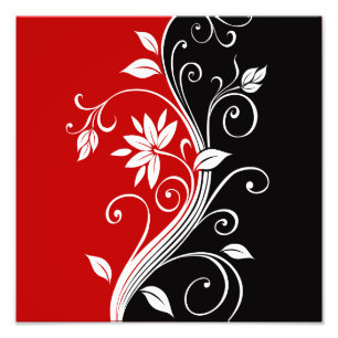 Foto Vermelho Branco e Preto