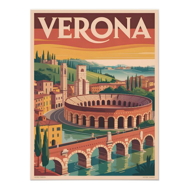 Foto Verona Itália vintage (Frente)