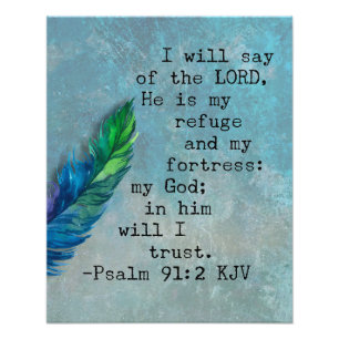 Foto Verso da Bíblia do Salm 91:2