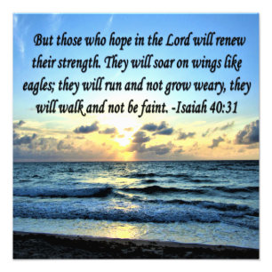 FOTO VERSO DE BÍBLIA ISAIAH 40:31