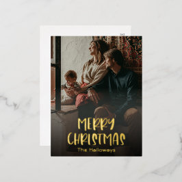 Foto vertical do Cheio de Natal simples Dourada