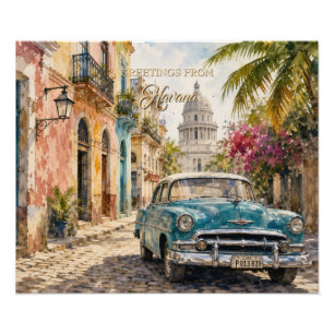 Foto Viagens Vintage Cuba - Saudações de Havana