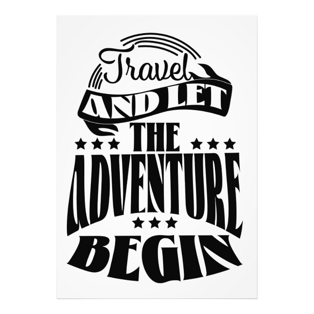 Foto Viaje e deixe a aventura começar (Frente)