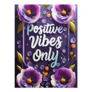 Foto Víblias positivas em toda a arte da parede
