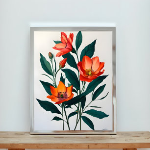 Foto Vibrante Vida Estática Floral