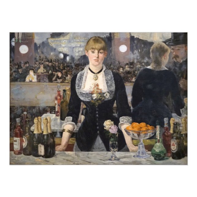 Foto Victorian Bar Girl at Folies Bergere in France (Frente)