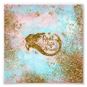 Foto Vida Sereia Real - Sereia Dourada Glitter