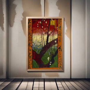 Foto Vincent Van Gogh - Árvore de ameixa de flores