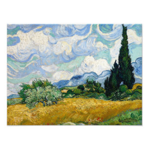 Foto Vincent van Gogh - Campo de trigo com CyPrensas