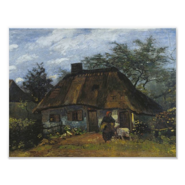 Foto Vincent van Gogh - Farmhouse em Nuenen (Frente)