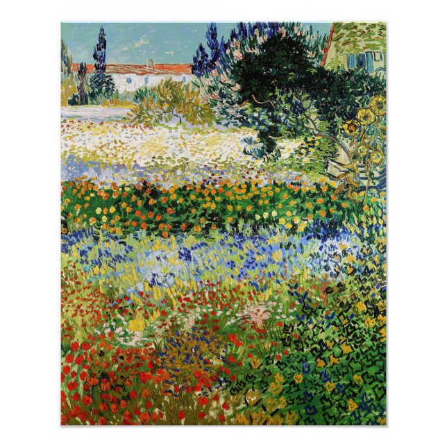 Foto Vincent van Gogh - Jardim de Flores (Frente)