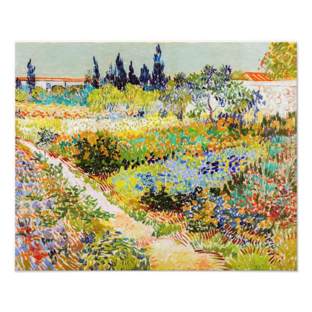 Foto Vincent van Gogh - Jardim em Arles (Frente)